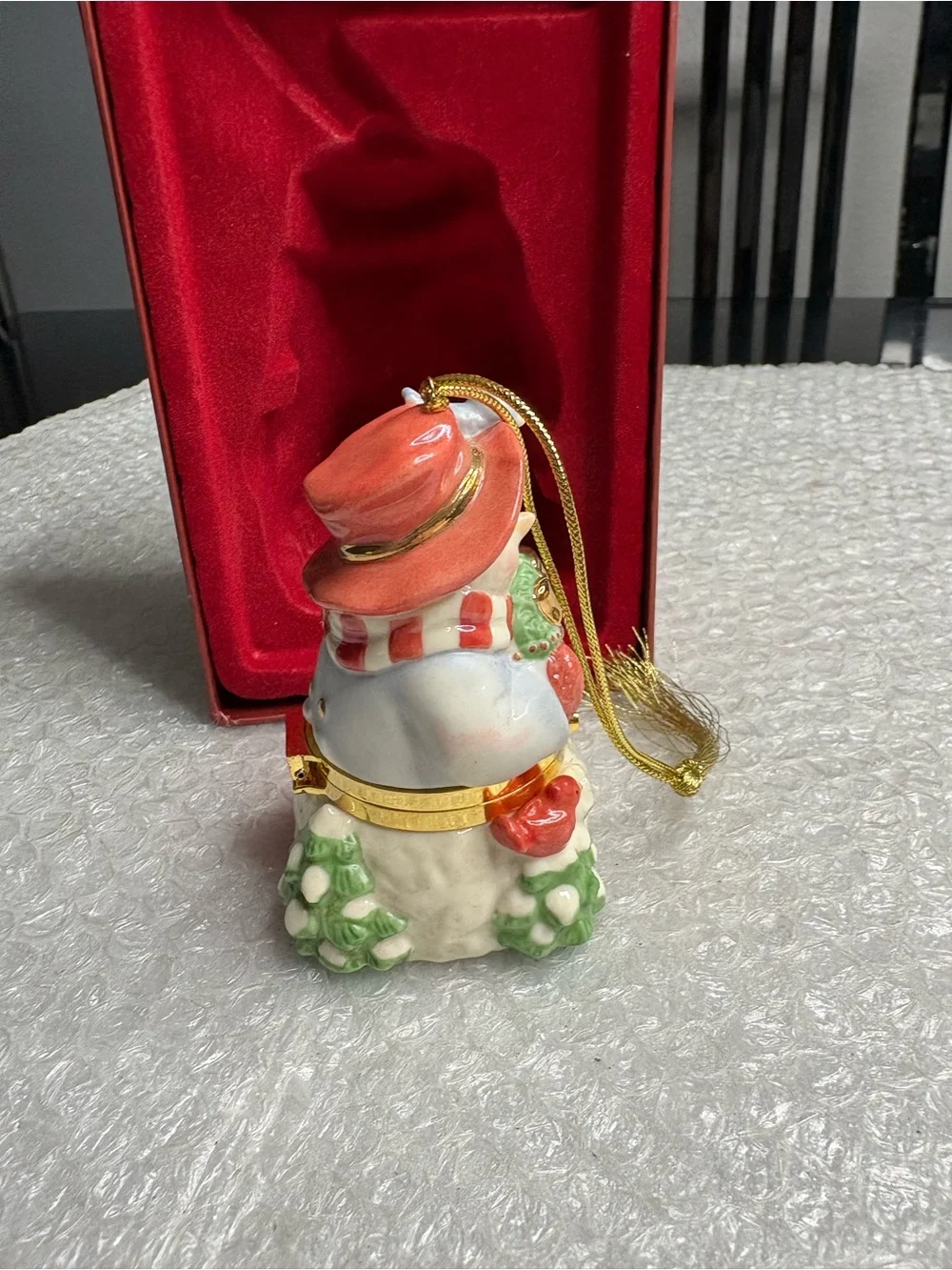 Lenox Snowman Box ornament
